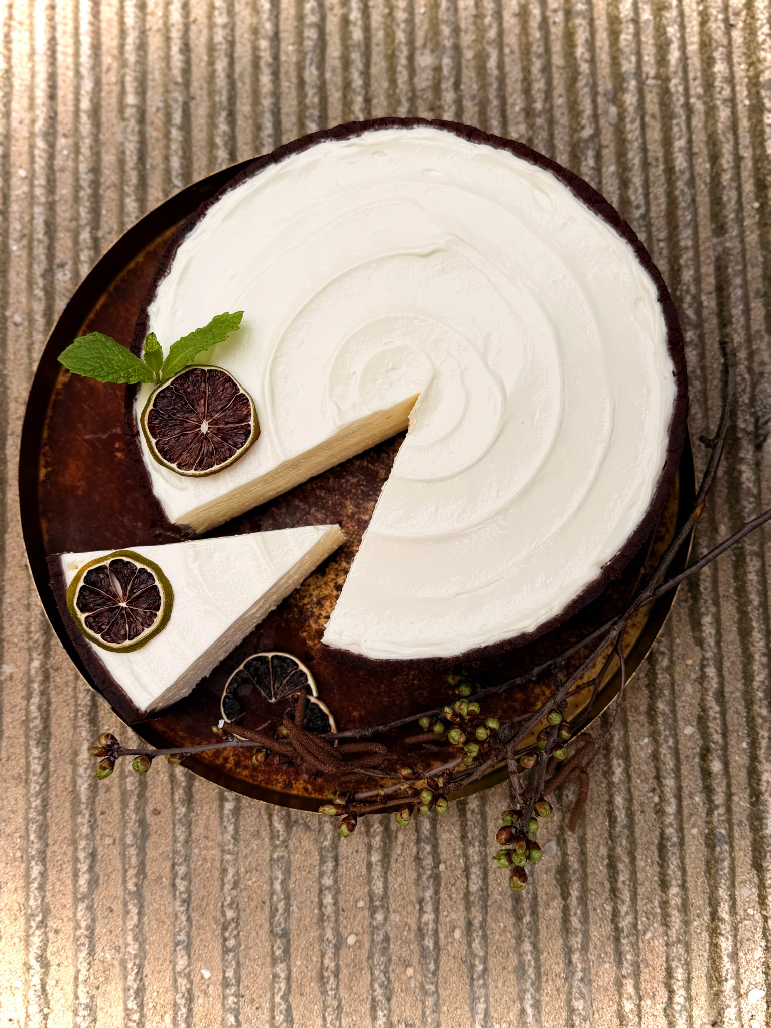 Citronový cheesecake