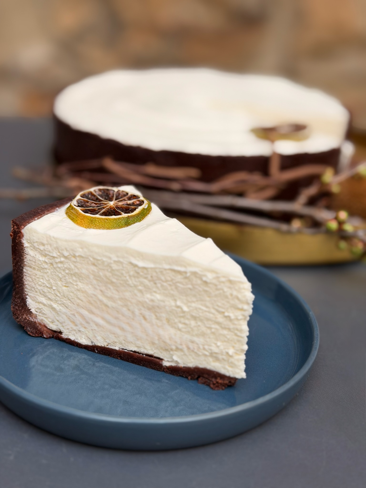 Citronový cheesecake